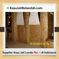 Aplikasi Kayu Jati Belanda atau Jati Londo Atau Pine Wood untuk Pintu 
