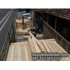 Kayu Bekas Kedelai import Jati Belanda  Ukuran 4x14x240 cm  Per Batang 3