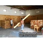 kayu jati belanda bekas kedelai import  per batang atau per lembar 10