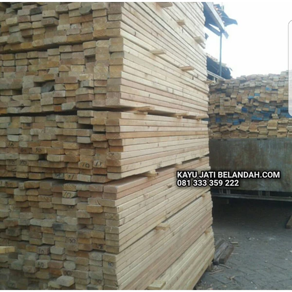kayu jati belanda bekas kedelai import  per batang atau per lembar